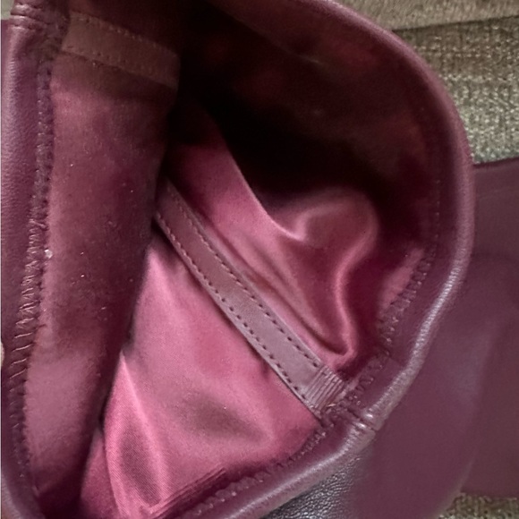 STUART WEITZMAN Ladies Size 7.5 Burgandy Leather Tall Heeled Boots - Picture 5 of 12